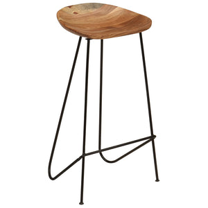 vidaXL Bar Stools 2 pcs Solid Acacia Wood