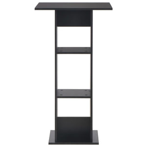 vidaXL Bar Table Black 60x60x110 cm