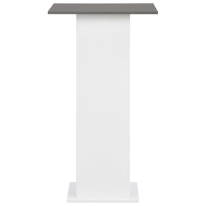 vidaXL Bar Table White and Anthracite Grey 60x60x110 cm