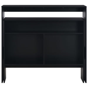 vidaXL Bar Table with 2 Table Tops Black 130x40x120 cm