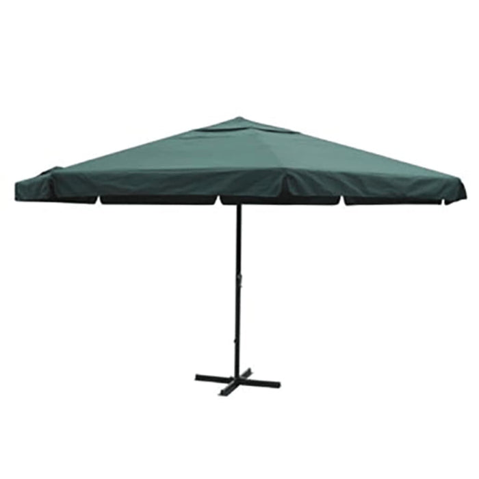 vidaXL Parasol Green Aluminium 500 cm