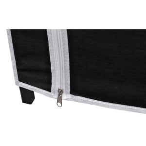 vidaXL Fabric Wardrobes 2 pcs Black