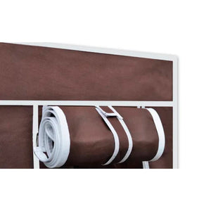 vidaXL Fabric Wardrobes 2 pcs Brown