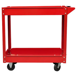 vidaXL 2 x Workshop Tool Trolley 100 kg 2 Shelves