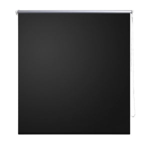 Roller Blind Blackout 100 x 175 cm Black