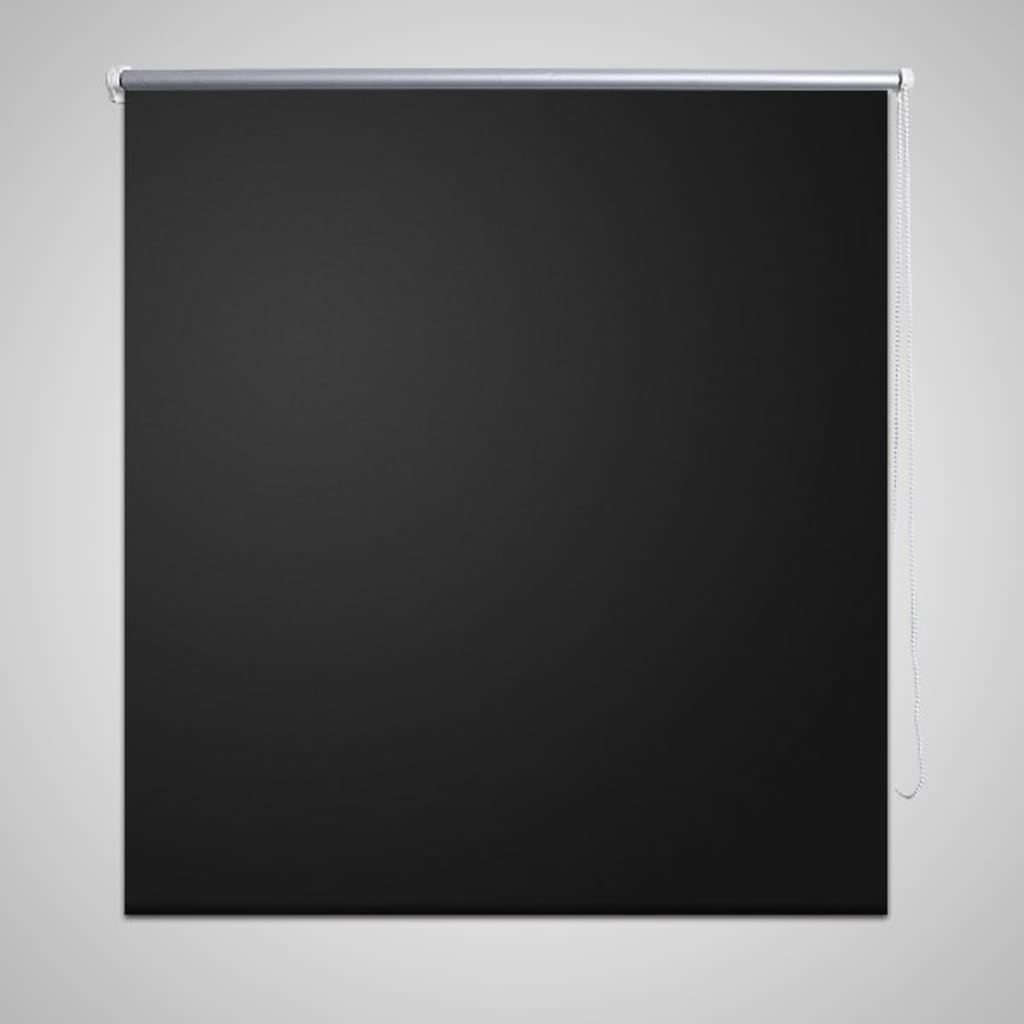 Roller Blind Blackout 160 x 175 cm Black