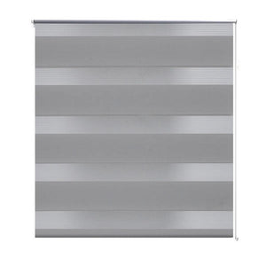 vidaXL Zebra Blind 100 x 175 cm Grey