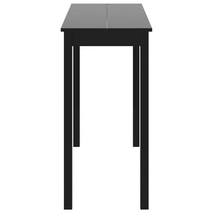 vidaXL Bar Table MDF Black 115x55x107 cm