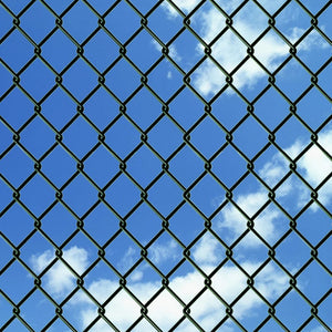 vidaXL Chain Link Fence Steel 1x15 m Green