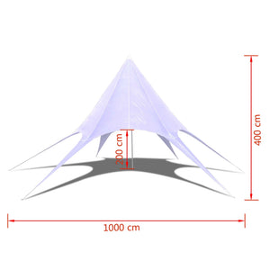 vidaXL Gazebo Hexagon Star Garden Pavilion 10m