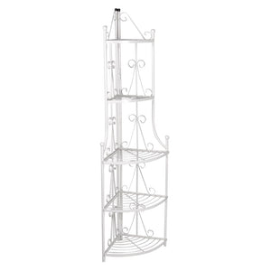 Corner Plant Rack White