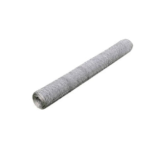 vidaXL Chicken Wire Fence Galvanised Steel 25x0.5 m Silver