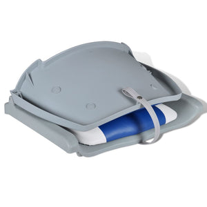 Boat Seat Foldable Backrest With Blue-white Pillow 41 x 51 x 48 cm