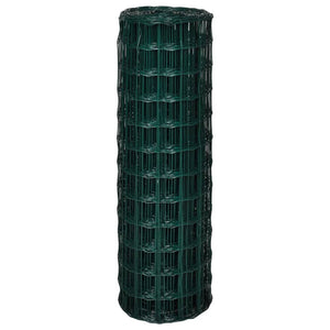 vidaXL Euro Fence Steel 10x1.2 m Green