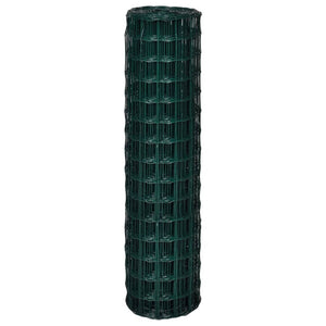 vidaXL Euro Fence Steel 10x1.5 m Green