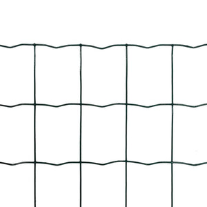 vidaXL Euro Fence Steel 25x1.2 m Green