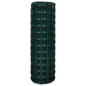 vidaXL Euro Fence Steel 25x1.2 m Green