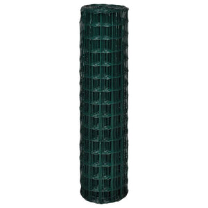 vidaXL Euro Fence Steel 25x1.5 m Green