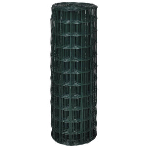 vidaXL Euro Fence Steel 10x1.5 m Green