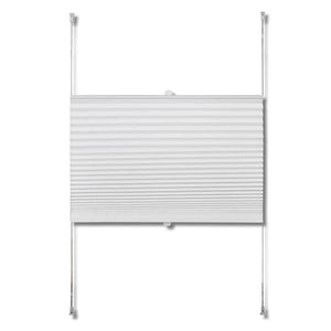 Plisse Blind 50x125cm White Pleated Blind