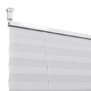 Plisse Blind 50x125cm White Pleated Blind