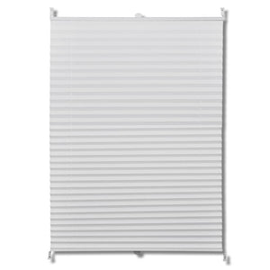 Plisse Blind 60x200cm White Pleated Blind