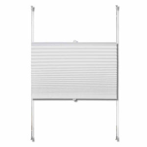 Plisse Blind 60x200cm White Pleated Blind