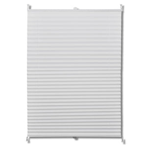 Plisse Blind 70x125cm White Pleated Blind