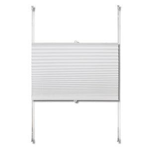 Plisse Blind 70x125cm White Pleated Blind