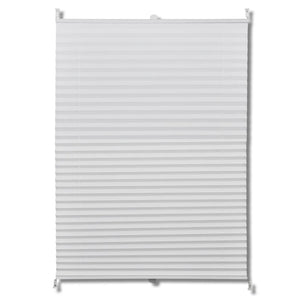 Plisse Blind 80x125cm White Pleated Blind