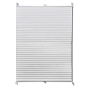 Plisse Blind 80x150cm White Pleated Blind