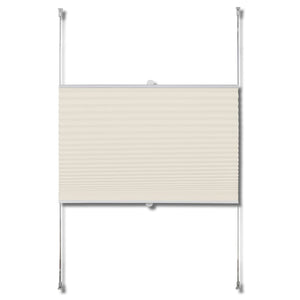 vidaXL Plisse Blind 90x100cm Creme