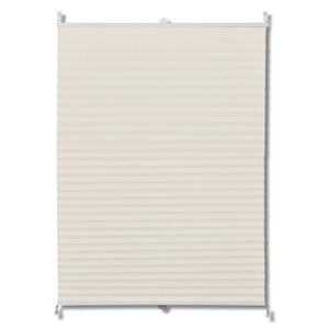 vidaXL Plisse Blind 110x100cm Cream