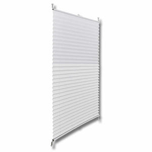 Plisse Blind 110x150cm White Pleated Blind