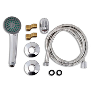 vidaXL Bath Shower Mixer Tap Kit Chrome