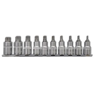 12-Point Bit Set Socket Wrench Set 10 pcs on Strip