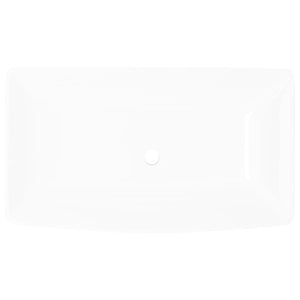 Luxury Ceramic Basin Rectangular Sink White 71 x 39 cm