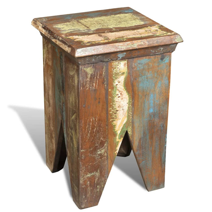 vidaXL Stool Solid Reclaimed Wood