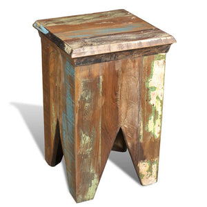 vidaXL Stool Solid Reclaimed Wood