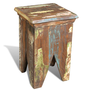 vidaXL Stool Solid Reclaimed Wood