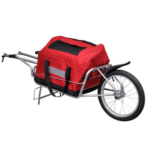 vidaXL Bike Trailer One-wheel with Storage Bag