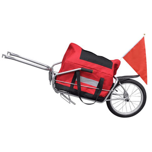 vidaXL Bike Trailer One-wheel with Storage Bag