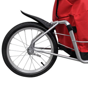 vidaXL Bike Trailer One-wheel with Storage Bag