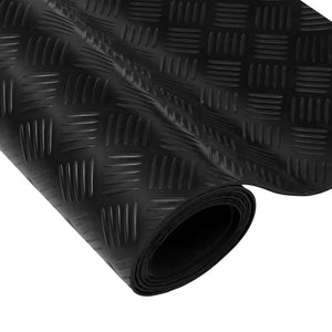 Rubber Floor Mat Anti-Slip 5 x 1 m Checker Plate