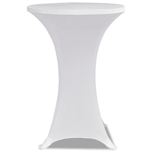 Standing Table Cover Ø 60cm White Stretch 2 pcs