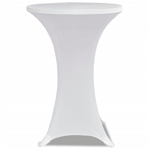 Standing Table Cover Ø70cm White Stretch 2 pcs