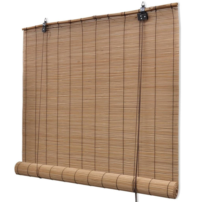 vidaXL Brown Bamboo Roller Blinds 120 x 160 cm