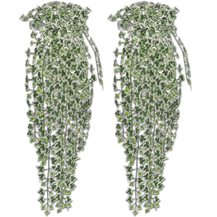 vidaXL 2 pcs Artificial Ivy Bush 90 cm Variegated