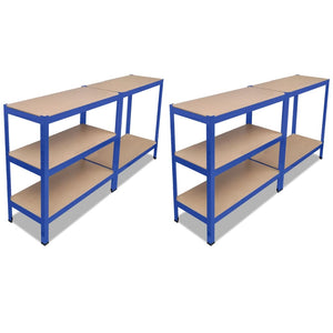 Storage Shelf Blue 2 pcs