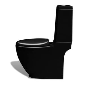 Black Ceramic Toilet & Bidet Set